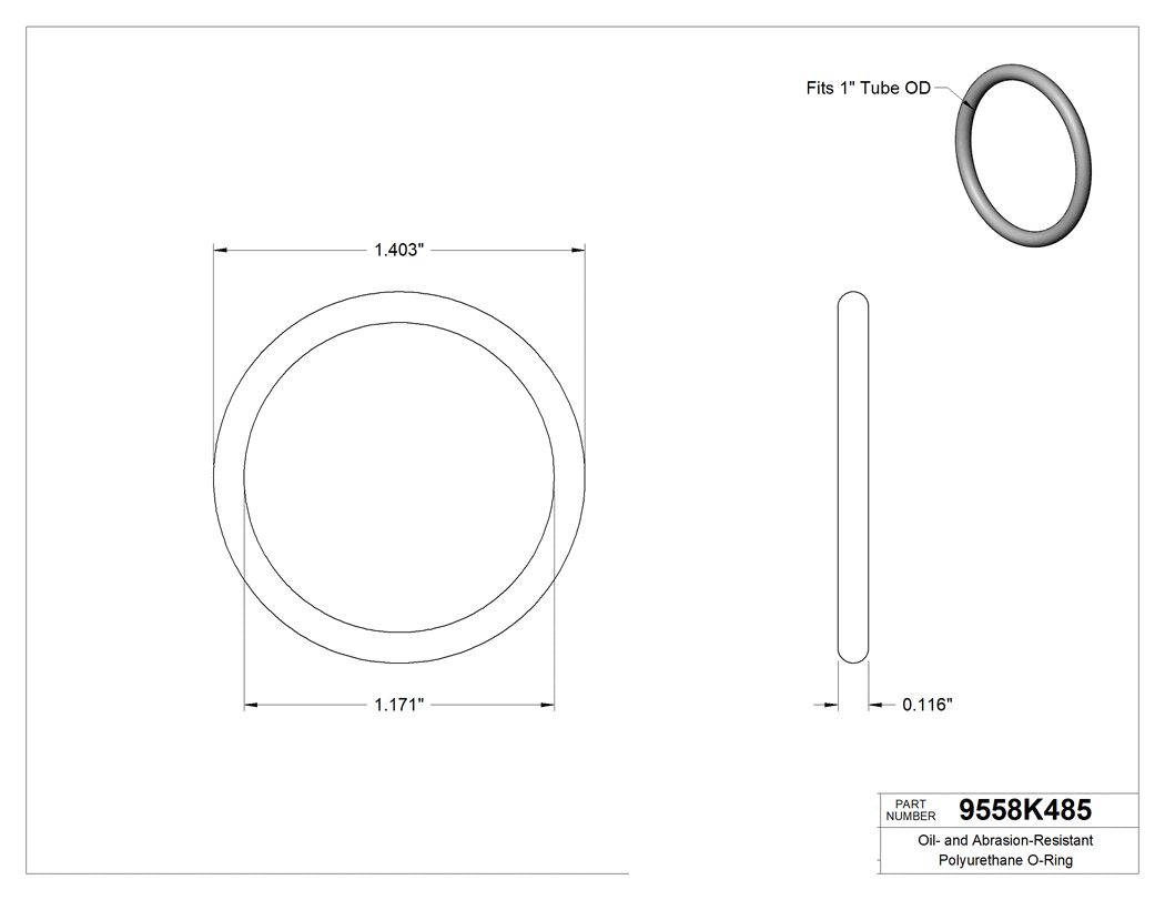 Technical drawing - 9558K485